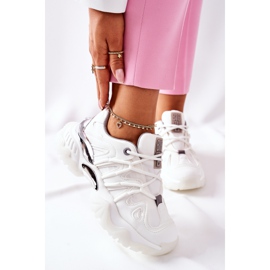 Sapatos esportivos femininos Memory Foam Big Star II274088 Branco 2