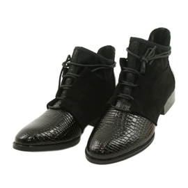 Botas femininas de couro Filippo preto DBT3034 / 21 BK 2