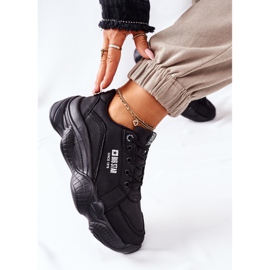 Sapatos esportivos femininos Memory Foam Big Star II274356 preto 2