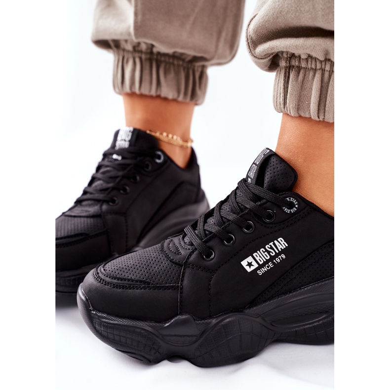 Sapatos esportivos femininos Memory Foam Big Star II274356 preto 1