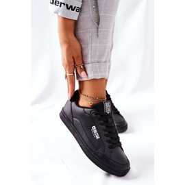 Tênis feminino de couro Memory Foam Big Star II274320 preto 2