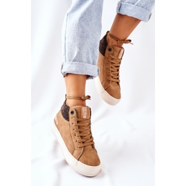 Tênis com alto isolamento Big Star II274145 Camel marrom 2
