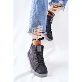 Tênis com isolamento de couro Big Star II274148 preto 2