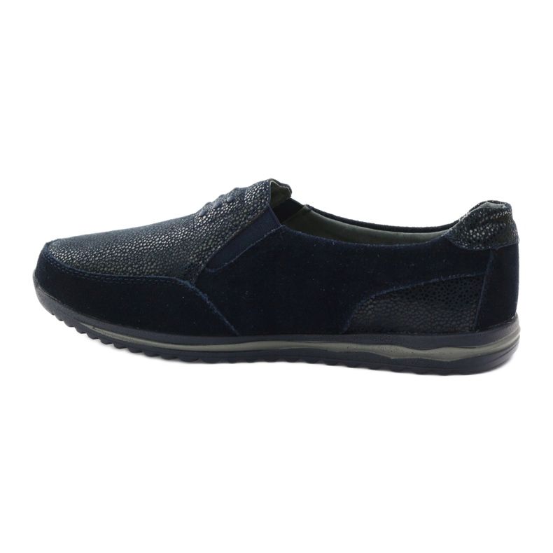 Slip-on esportivo feminino DK couro azul marinho azul-marinho 2