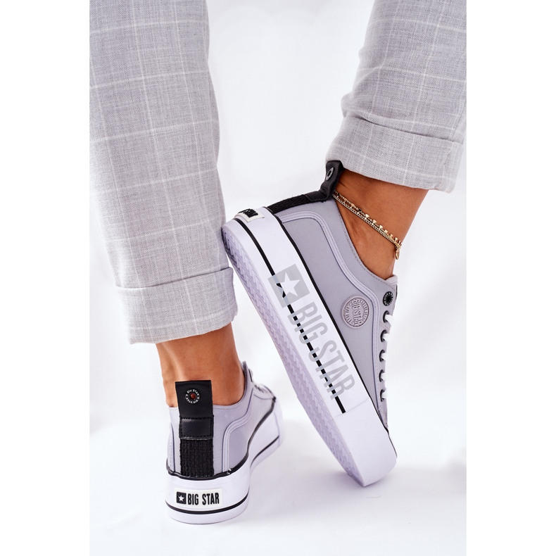 Tênis na plataforma Big Star II274023 Grey cinza 1
