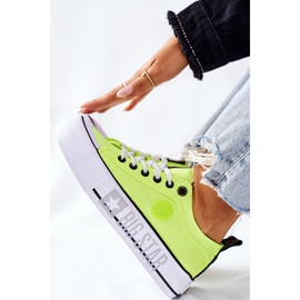 Tênis na plataforma Big Star II274022 Neon Yellow amarelo 1
