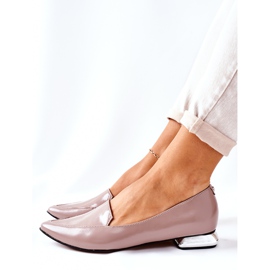 Mocassins com salto de prata Laura Messi 2013 Cappuccino multicolorido 1