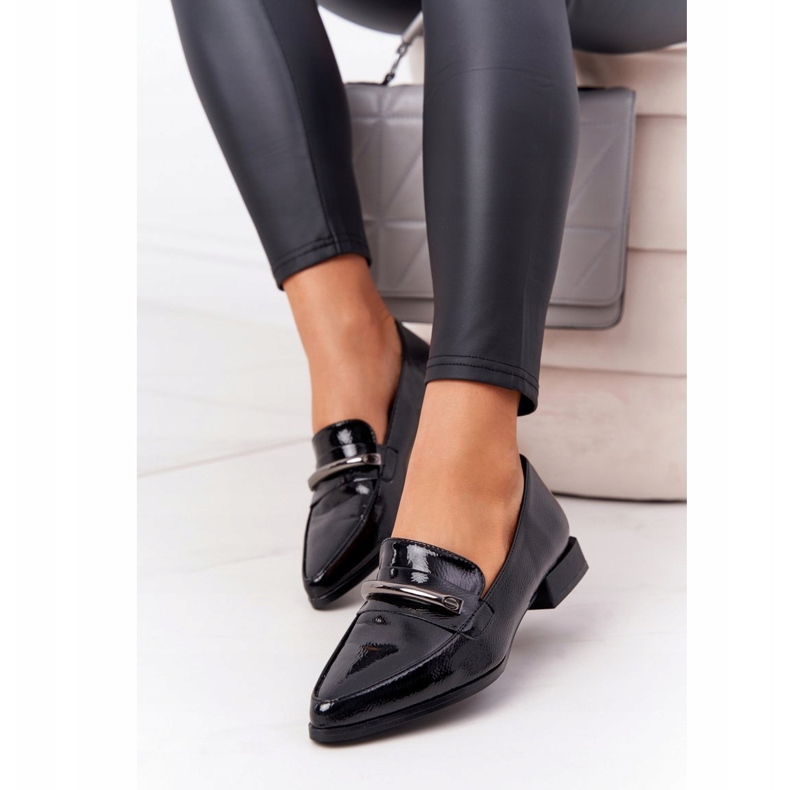 S.Barski Elegant Mocassins S. Barski Premium Lacquered Black preto 3