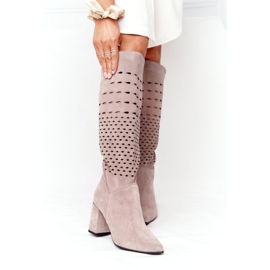 Lewski Shoes Botas Abertas Sapatos Lewski 2847 / B Beżowe bege 2