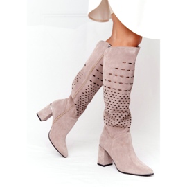 Lewski Shoes Botas Abertas Sapatos Lewski 2847 / B Beżowe bege 6