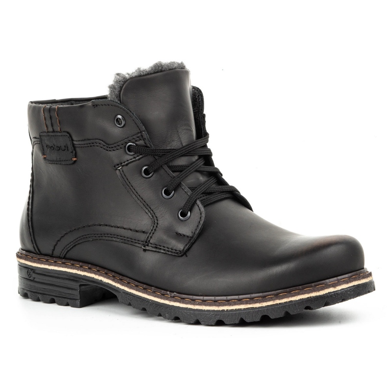 Polbut Botas de neve masculinas J35 kabir preto 1