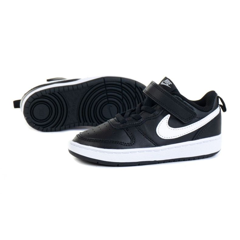 Sapatos NIke Court Borough Low 2 (TDV) Jr BQ5453-002 preto 1