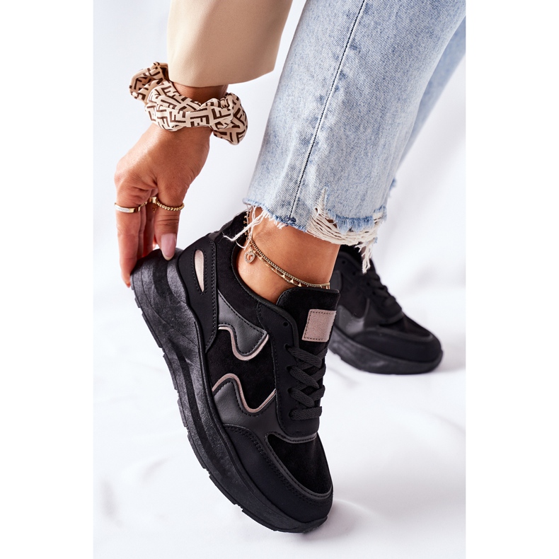 PE1 Sapatos esportivos femininos. Tênis Black Bethell preto 2