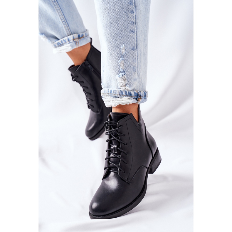 S.Barski Botas clássicas femininas Jodhpur S. Barski Bello preto 2