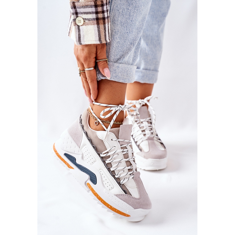 PS1 Tênis feminino esportivo Tênis Branco Aland 2