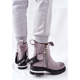 PS1 Botas quentes com zíper Gray Cortona cinza 2