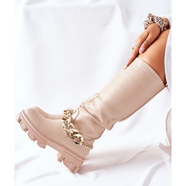 PB1 Botas Cecina Bege Alto 1