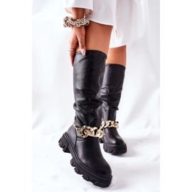 PB1 Botas pretas altas Cecina preto 2