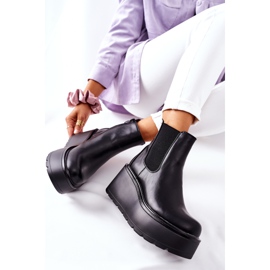 PB1 Botas pretas quentes da Montiano preto 1