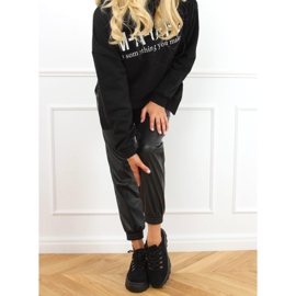 Sapatos esportivos pretos 6290 pretos de sola alta 1