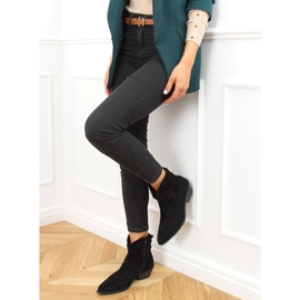 Botas de cowboy pretas para mulheres pretas 99-65 preto 1