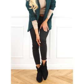 Botas de cowboy pretas para mulheres pretas 99-65 preto 2