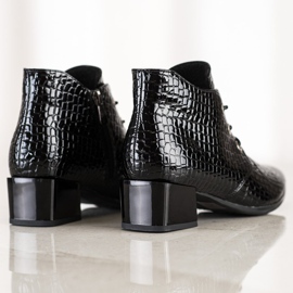 Botas de amarrar VINCEZA preto 1