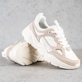 Tênis feminino Big Star GG274657 bege marrom 1