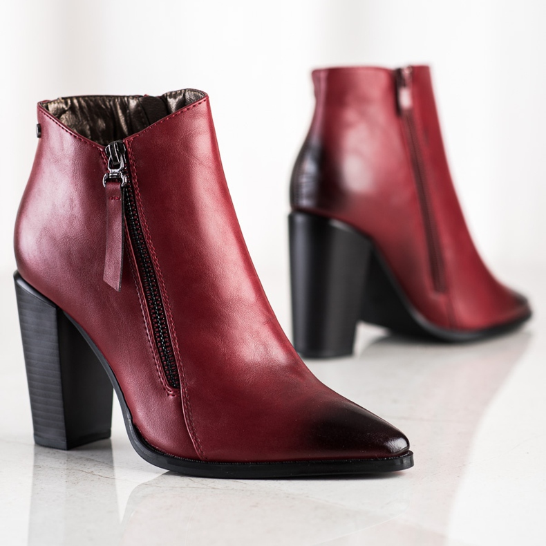 SHELOVET Botas Maroon In Spitz vermelho 2