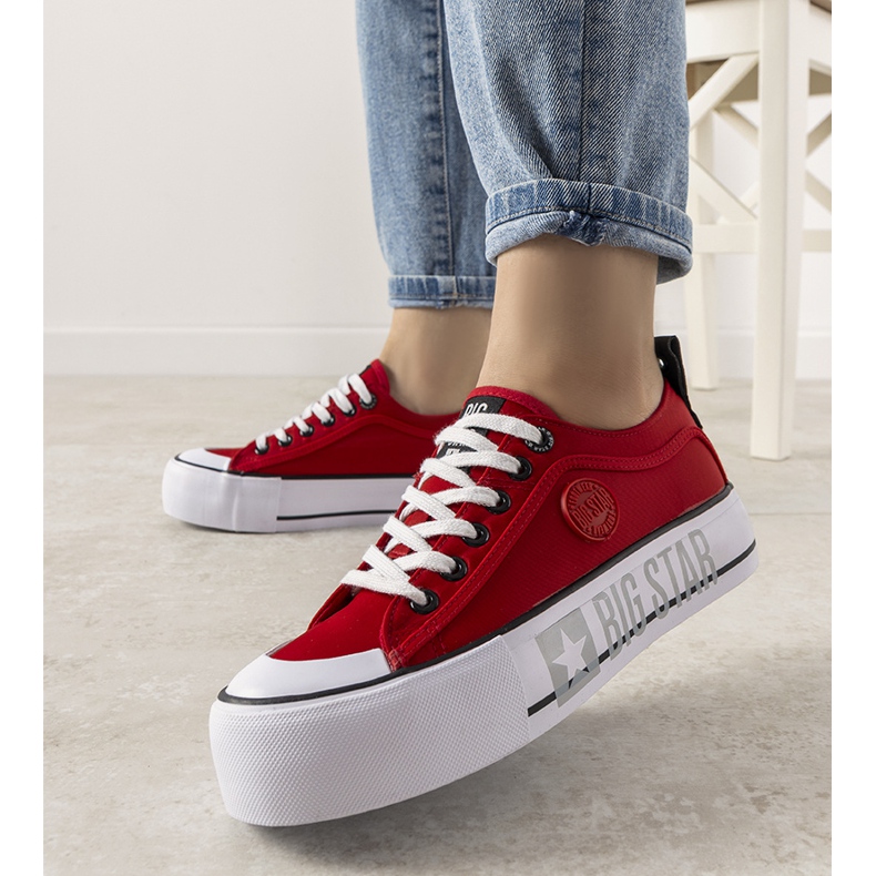 Tênis feminino Alexa vermelho Big Star 1