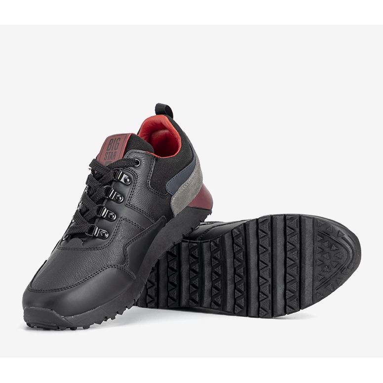 Calçado desportivo masculino Sergio Black Big Star preto 1