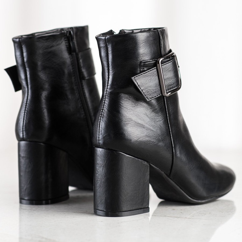 SHELOVET Botas Clássicas Com Fivela preto 1