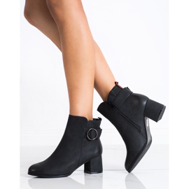 SHELOVET Botas casuais de salto alto preto 1