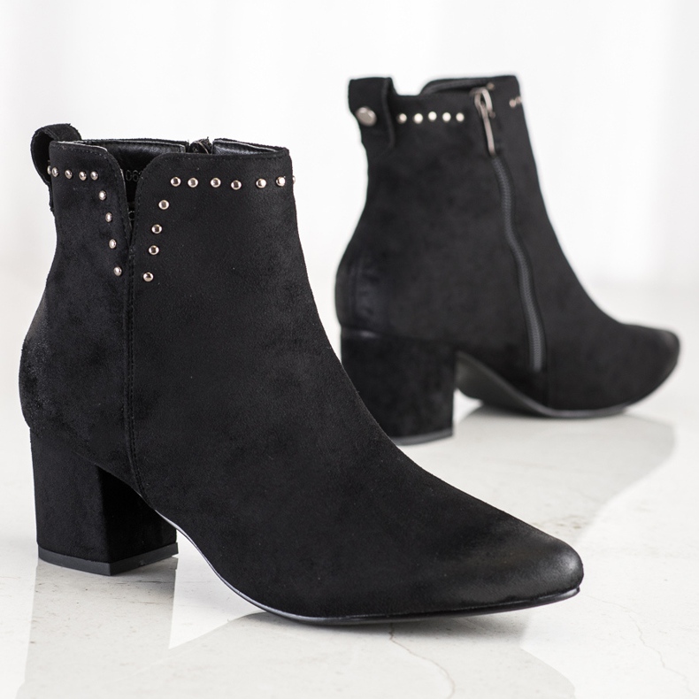 Botas em poste baixo VINCEZA preto 1