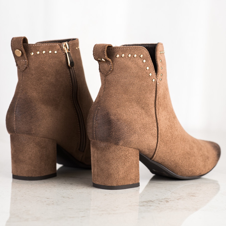 Botas em poste baixo VINCEZA marrom 1