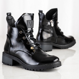 Botas pretas confortáveis ​​VINCEZA preto 1