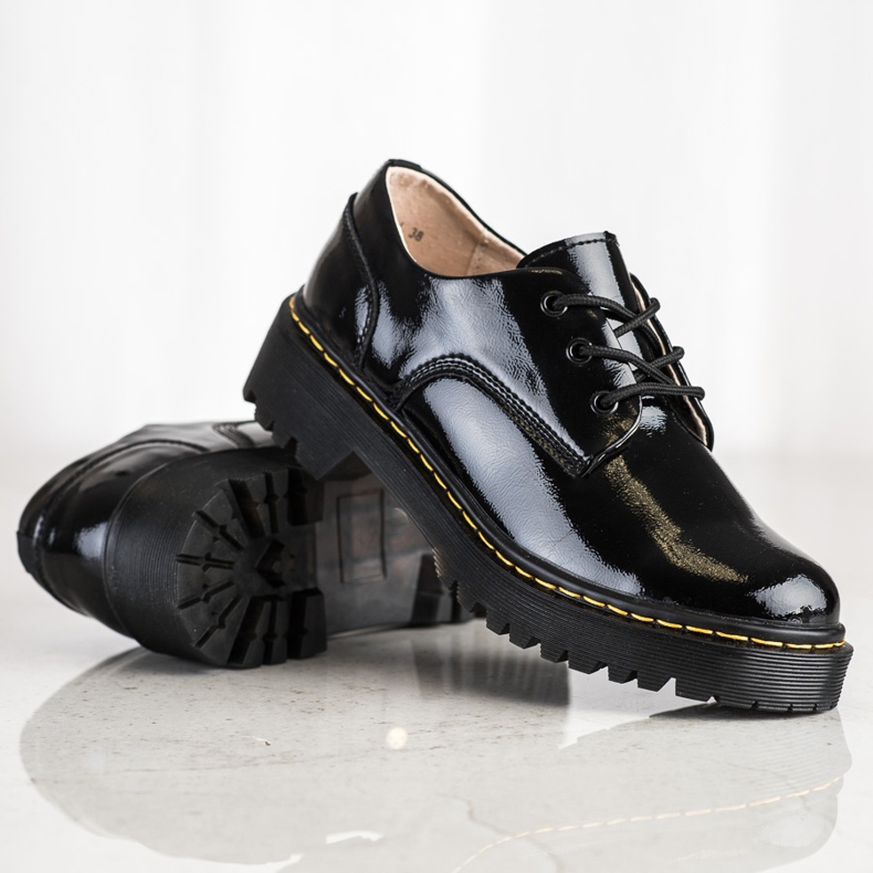 Filippo Sapatos de couro com atacadores preto 2