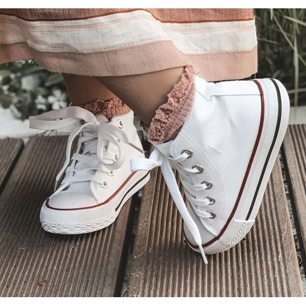 FRROCK Tênis clássico infantil filemon alto branco 5 FRROCK Tênis clássico infantil filemon alto branco 5