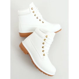 Botas de madeira brancas femininas F662 Branco 1