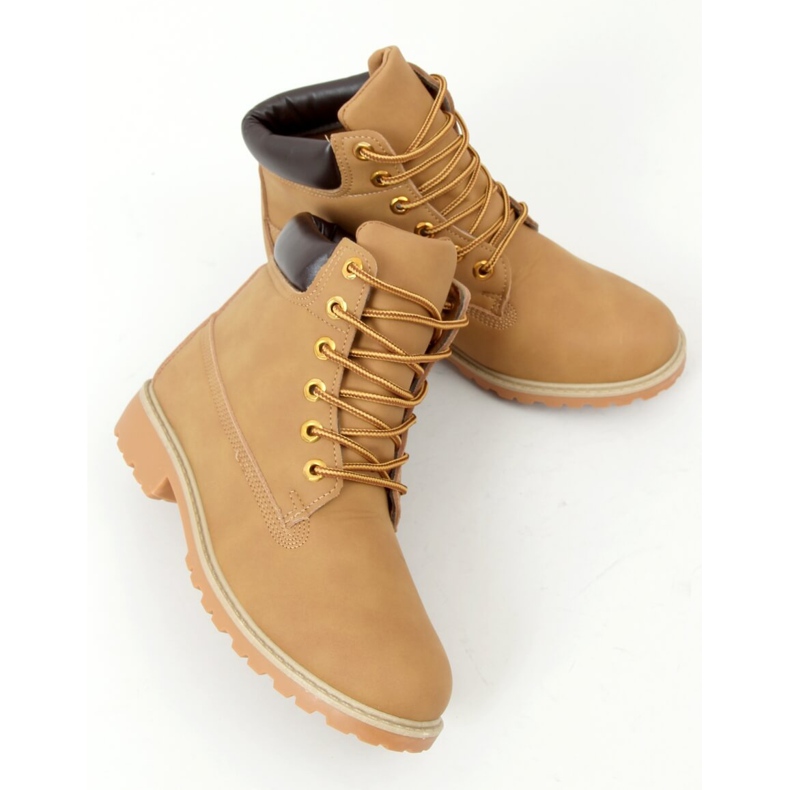 Botas de madeira camelo F662 Camel marrom 2