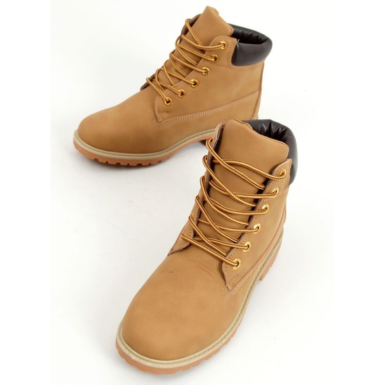 Botas de madeira camelo F662 Camel marrom 1