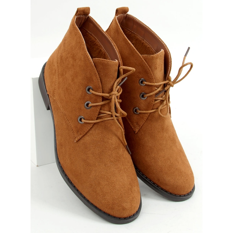 Sapatos de amarrar camelo 8321 Camel marrom 1