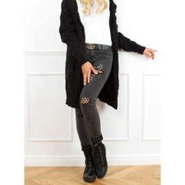 Roupas de trabalho femininas negras JH-21 Black preto 1