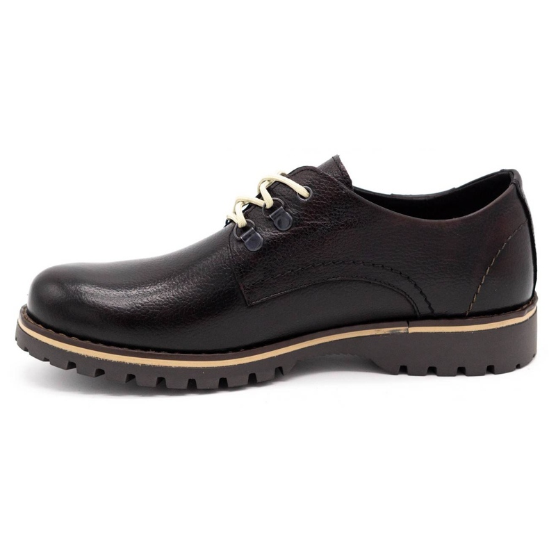 Olivier Calçados masculinos botins de couro de 812 MP kabir marrom preto 1