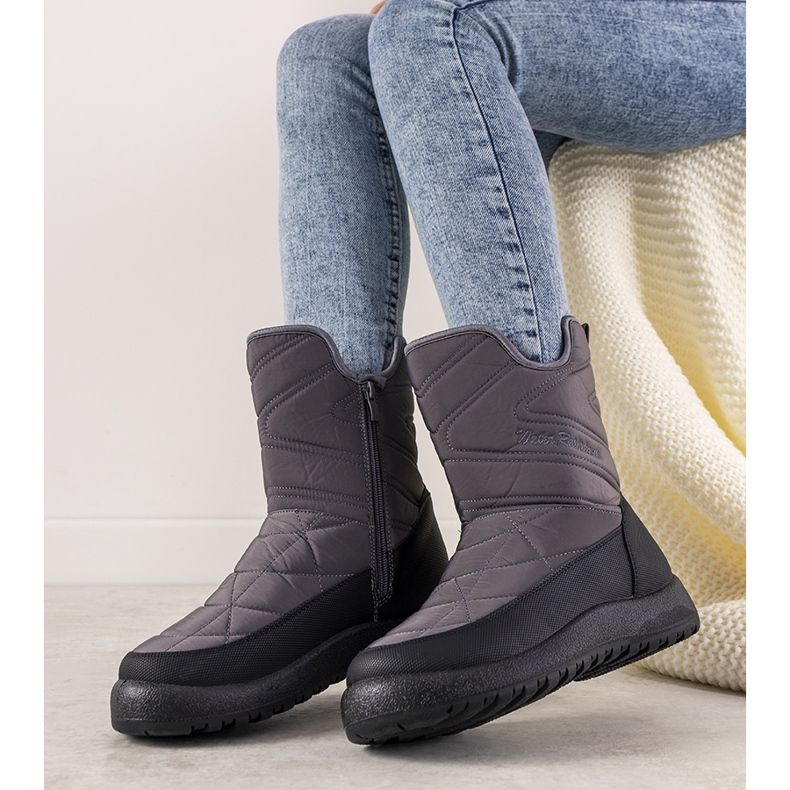 Botas de neve femininas cinza da Debra 1