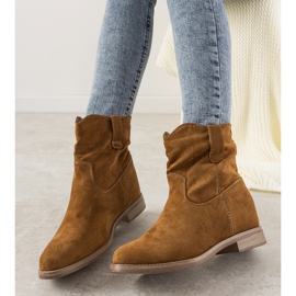 Botas femininas de camelo violetta castanho 1