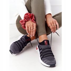 Big Star Sapatos esportivos femininos Memória espuma grande estrela hh274532 cinza escuro 3