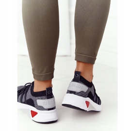 Big Star Sapatos esportivos femininos Memória espuma grande estrela hh274532 cinza escuro 2