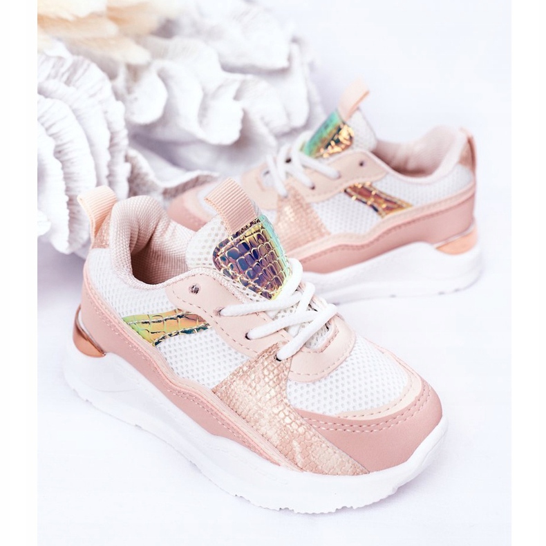 Sapatos esportivos para meninas tênis rosa 4