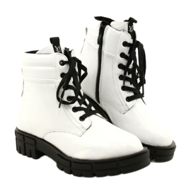 Botas femininas pintadas Caprice 9-25252-27 122 Branco 4